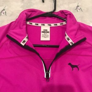 Pink Victoria’s Secret Ultimate half-zip women’s top, size small